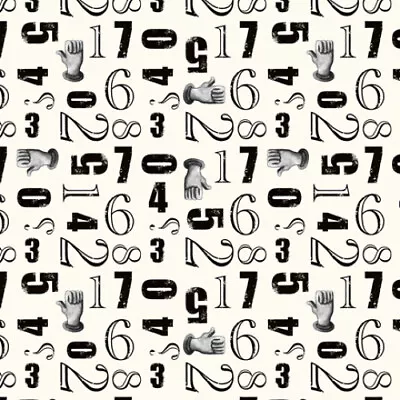 Aquatic Steampunkery Fabric 100% Quilters Cotton Steampunk Numbers Hands • $6.50