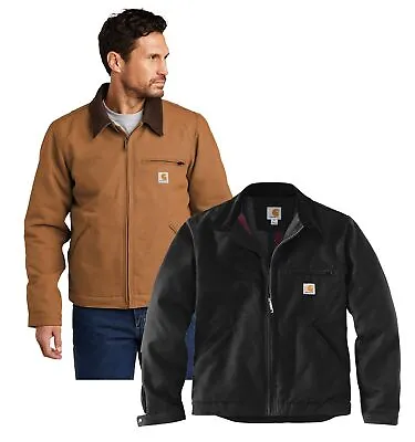 New Mens Carhartt Duck Detroit Jacket Work Coat CT103828 - Pick Size And Color • $107.95