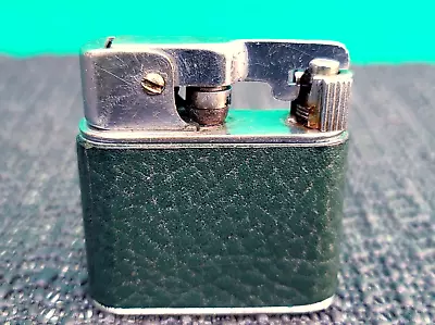 Mylflam Pocket Lighter Tausendzunder 1930s Green Leather Wrap Germany • $110