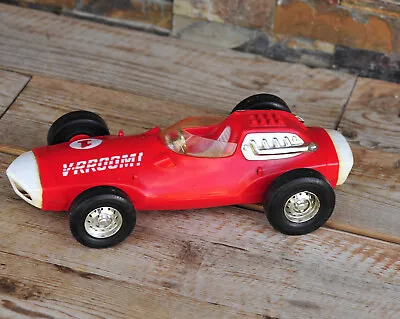 VNTG 1963 Mattel Toymakers Vrroom! No.1 Red Friction Motor Toy Race Car - 14  • $29.95