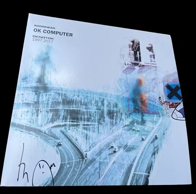 Signed Thom Yorke Radiohead Ok Computer Oknotok Triple Vinyl Rare Video Proof • £500
