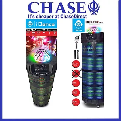 IDance Cyclone 6000 Karaoke Party Dance Machine PA System / Bluetooth / RRP £399 • £329.99