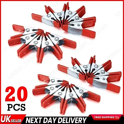 2 Inch Metal Spring Clamps 20 Pack Strong Set Clamp Soft Grip Craft Clips Photo • £1.99