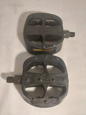 Mongoose Pedals Bmx Bicycle Platform Pedals 1/2 Inch Menace 90s Mid School Pro • $14.95