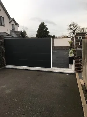 £1269.99 • Buy Contemporary Sliding Drive Gate Panels Gates 40mm Thick Double Skin Anthracite