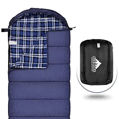 Mcota Cotton Flannel Sleeping Bag For Adults 100% Cotton Lining Sleeping Bag • £57.03