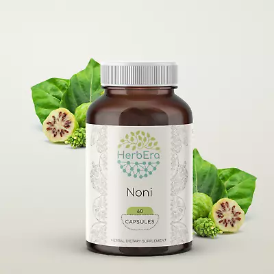 HerbEra Noni 60/120 Capsules 500 Mg Organic (Morinda Citrifolia) • $17.59