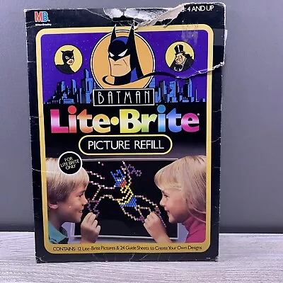 Vintage Batman Lite Brite PICTURE REFILLS Milton Bradley DC Comics 1992 • $15