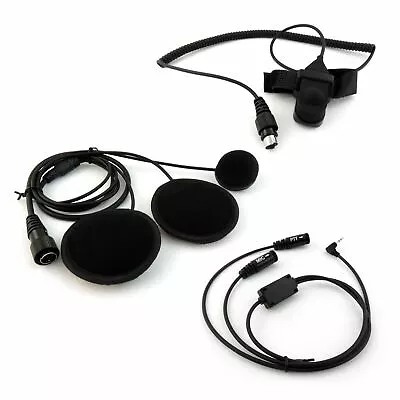 Closed Face Motorbike Helmet Handsfree Headset Speaker Microphone Push  To Talk • £20.11