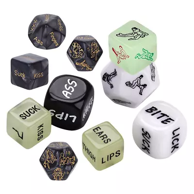 6 Pack Adult Love Dice Glow Sex Dice Position Dice Love Game Toy Couple Foreplay • £3.99