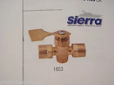 Fuel Valve Shut Off Fuel Tank 1/4  Female Thread 18-1653 Boat Marine Gas Tank  • $20.95