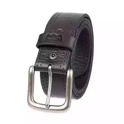 Levi's Casual Belt Men Black L Soft Touch Stitched Durable Leather Metal Buckle • $17.84
