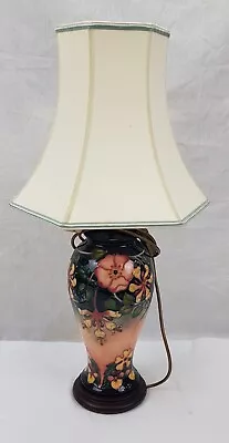 Moorcroft Hibiscus Moon Baluster Table Lamp • $466.71