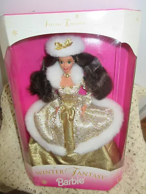 1995 Mattel Winter Fantasy Brunette Hair Barbie Mattel Special Edition • $12