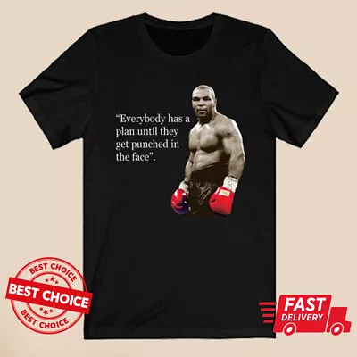 Iron Mike Tyson Quotes Men Black T-Shirt S-3XL Q96972 • $8.98