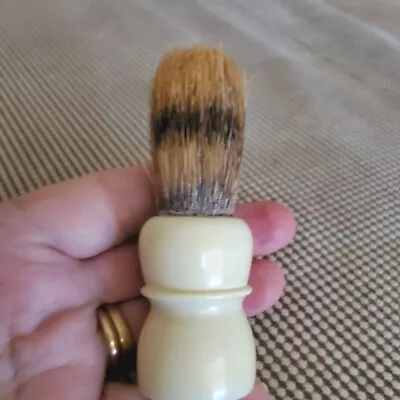 Vintage Shaving Brush  Made Rite  Pure Bristle #100 Men's Vanity • $8.61