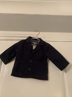 £4.99 • Buy Baby Boy OSHKOSH B’GOSH Age 6 Months Blazer Navy Blue Jacket Smart Cotton