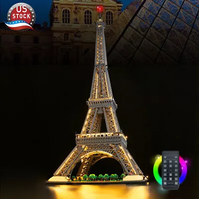 LocoLee LED Light Kit For Lego 10307 Eiffel Tower Lighting Set Remote Control • $92.99