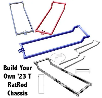 23 T Bucket Roadster Chassis Frame Plans - Great Start For A Rat Rod - Hot Rod • $14.95