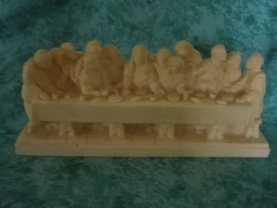 Vintage Last Supper Figurine  ~signed A. Giannetti ~ Ivory Color~ Italy • £24.12
