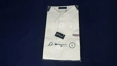 Vintage Planters Mr Peanut White Polo Golf Shirt Di Minzoni LG Cotton Poly NEW • $19.99