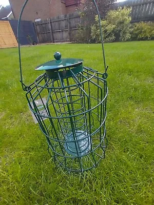£10.99 • Buy Green Garden Hanging Squirrel Proof Fat Ball Bird Feeder Sparrow Blue Tit Finch