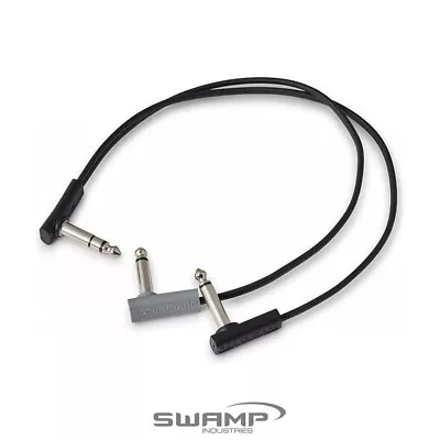 RockBoard 30cm Flat Y-Splitter Cable - Black - For Tight Fit Flat Space Saving • $11.99