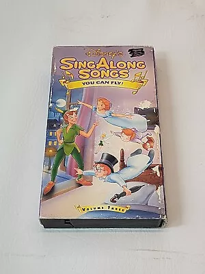 Disney Sing Along Songs Peter Pan You Can Fly VHS 1993 Volume Three 3 Kids • $9.50