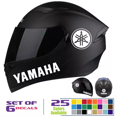 Helmet Decal 6-pieces Kit. Custom Bike Helmet Decal Set For YAMAHA Motorcycle • $7.91