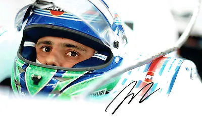 Felipe MASSA Signed Autograph Helmet Photo Williams F1 Autograph AFTAL COA  • $98.64