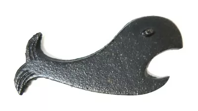 RARE Vintage Whale Black Cast Iron Soda Beer Breweriana Bottle Opener • $41.97