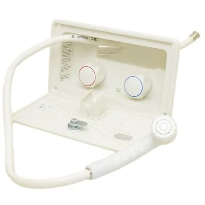 ITC Boat Transom Shower 10 3/8 X 5 7/8 Inch White 97023-W3 - Kit • $68.89