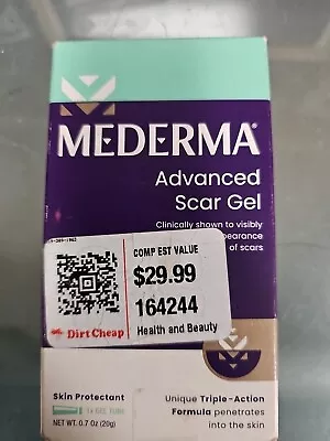 A Mederma Advanced Scar Gel 0.7 Oz Skin Protectant Reduces Scars Exp 0224 • $8.99