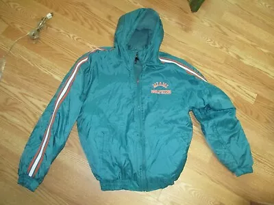 Miami Dolphins LARGE Zippered Jacket Hoodie Spotlight  Tag • $45