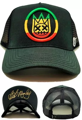Cult Of Individuality New Trucker Mesh Bob Marley Black Era Snapback Hat Cap • $44.69