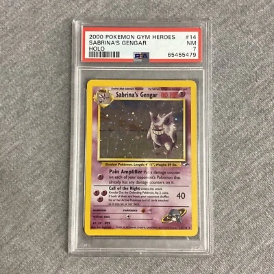 $109.99 • Buy 2000 Pokemon Gym Heroes #14 Sabrina's Gengar Holo PSA 7 NM 14/132