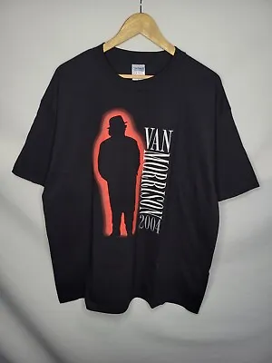 2004 Van Morrison Men's Short Sleeve Tshirt Size XL Black Concert Tee  • $25.44