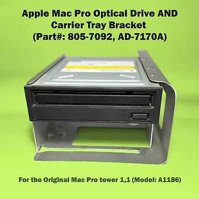 Apple Mac Pro Optical Drive AND Carrier Tray Bracket (Part#: 805-7092 AD-717) • $15.19