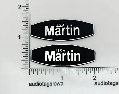 Eastman Martin Speaker Badge Logo Emblem Custom Incised Acrylic PAIR • $12