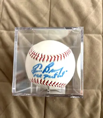 ⚾️  TOM BROWNING Mr. Perfect Signed Academy Baseball (Fading) W/ Plastic Cube B3 • $20