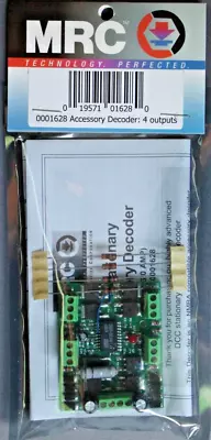 MRC #1628 Stationary Accessory Decoder Total 3.0 Amps DCC 4 Outputs BRAND NEW • $36.46