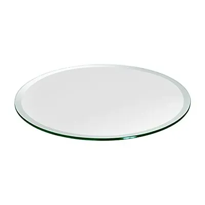 $71.85 • Buy 25  Inch Round Glass Table Top - Tempered - 1/2  Inch Thick- Bevel Polished