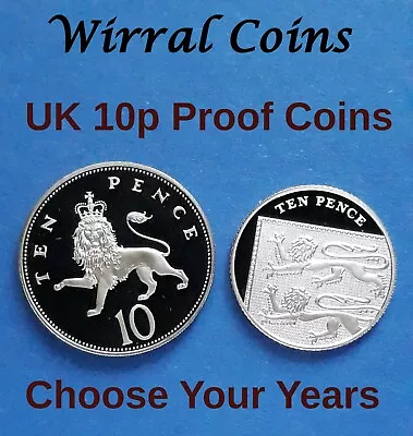 £6.99 • Buy 1971 - 2021 UK PROOF 10p Ten Pence Coins - Choose Your Years  BUY 3 GET 1 FREE!