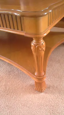$65 • Buy Coffee Table 2 Tier Large Ornate Design Vgc See Pix