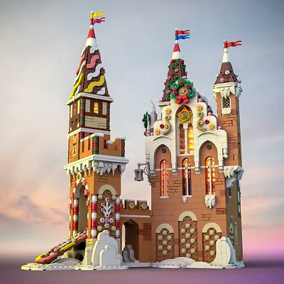 Gingerbread Castle Modular Buillding Blocks Set MOC Bricks Toys Collectibles Kit • $458.58