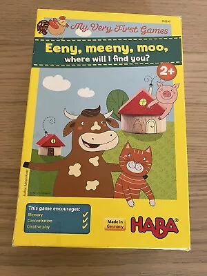 HABA My Very First Games - Eeny Meeny Moo - Two Amusing Memory Games Germany 2+ • $10