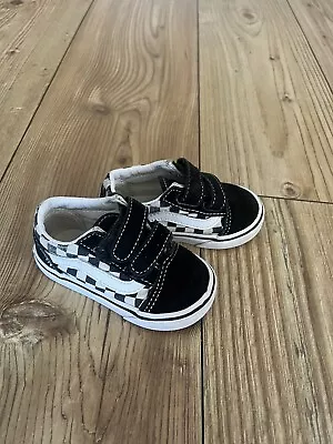 Vans Toddler Canvas Sneakers Old Skool Size US Toddler 5 UK 4.5 11.5cm • $18