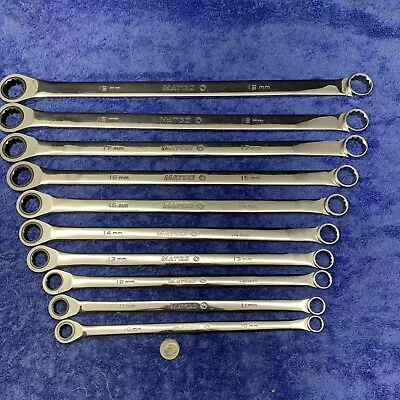 Matco Tools Metric 10mm - 19mm 10pc Extra Long Double Box Ratcheting Wrench Set • $285