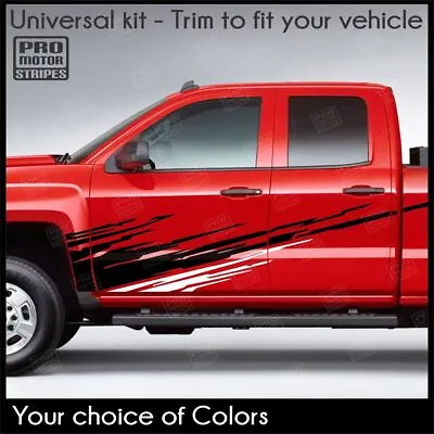 Side Splash Decals Stripes For Chevrolet Silverado Colorado S10 WT LT EV • $102.90