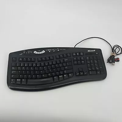 Microsoft Comfort Curve Ergonomic Keyboard 2000 V1.0 KU0459 Wired Tested Works • $21.99